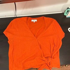 Madewell top with tie